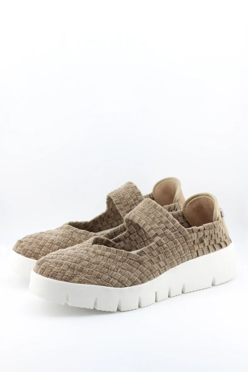 Bernie Mev Braided Elastic Mary Jane Wedge