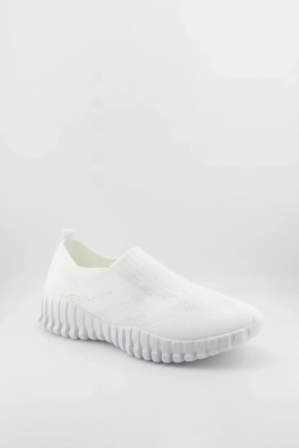 Bernie Mev Ribbed Knit Slip-On Sneakers