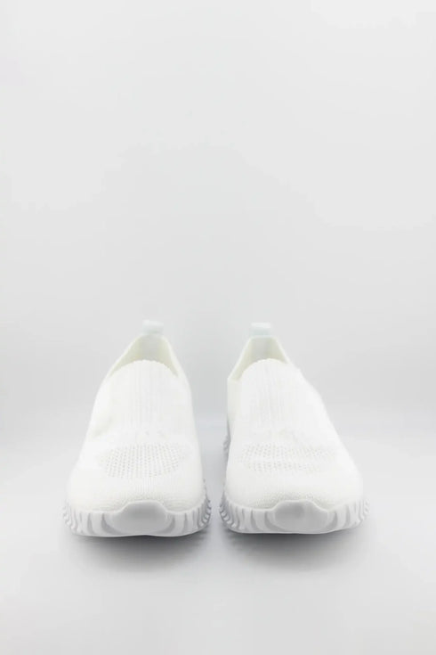Bernie Mev Ribbed Knit Slip-On Sneakers