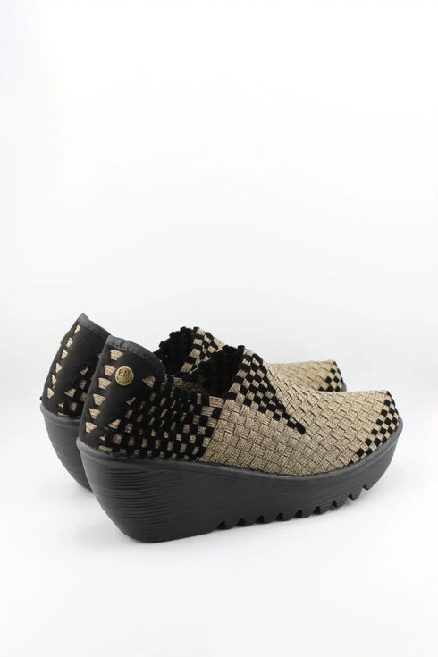 Bernie Mev Textured Wedge Slip-On Loafers