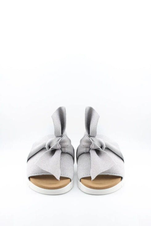 Bernie Mev Knotted Textile Slide Sandals