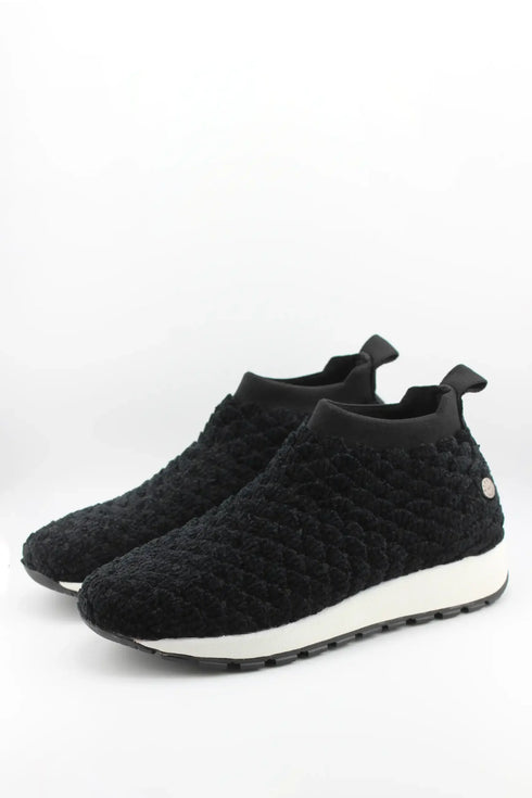 Bernie Mev Quilted Knit Slip-On Sneakers