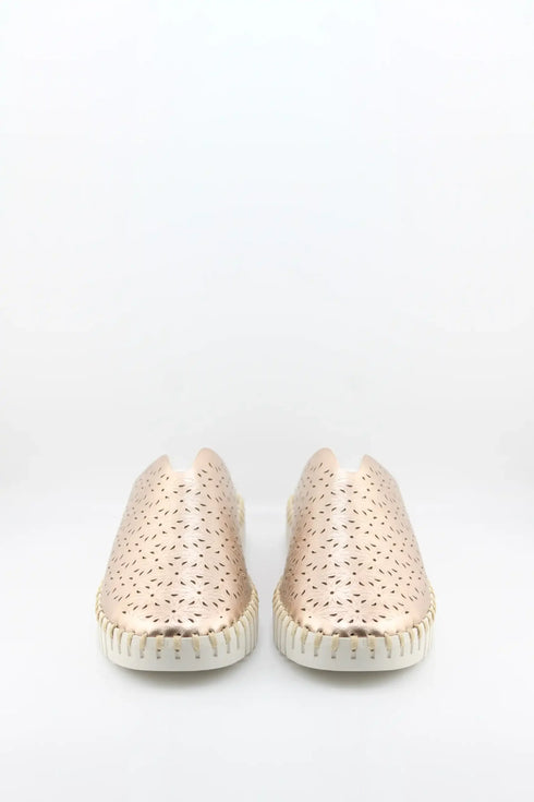 Bernie Mev Perforated Slip-On Leather Mule