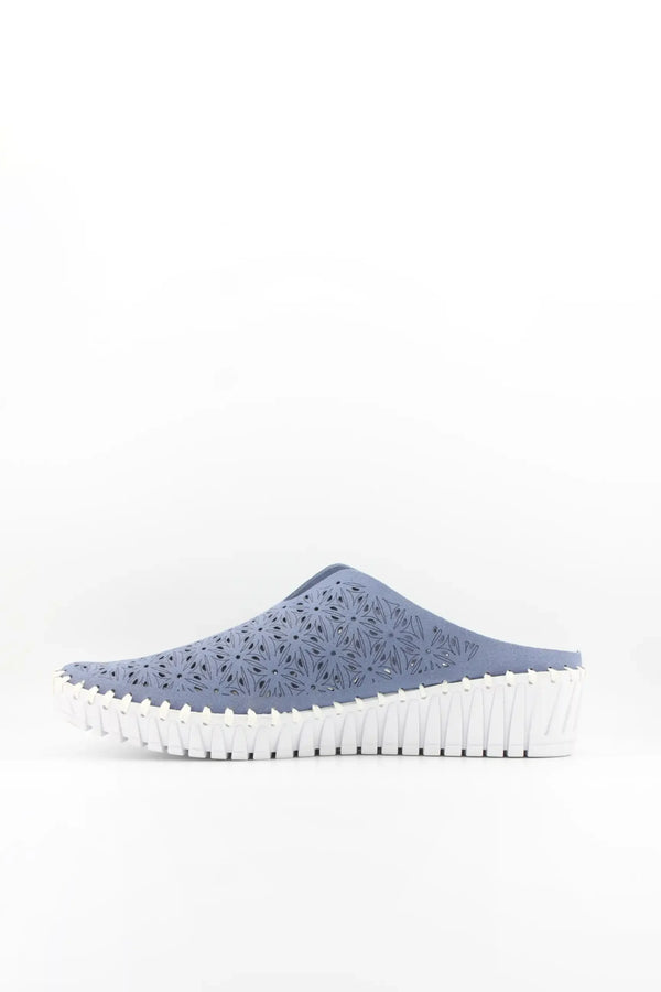 Bernie Mev Perforated Slip-On Wedge Clogs