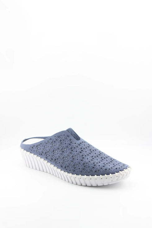 Bernie Mev Perforated Slip-On Wedge Clogs