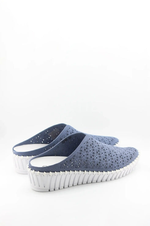 Bernie Mev Perforated Slip-On Wedge Clogs