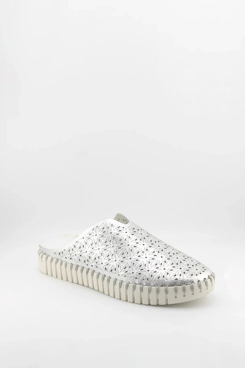 Bernie Mev Perforated Slip-On Leather Mule