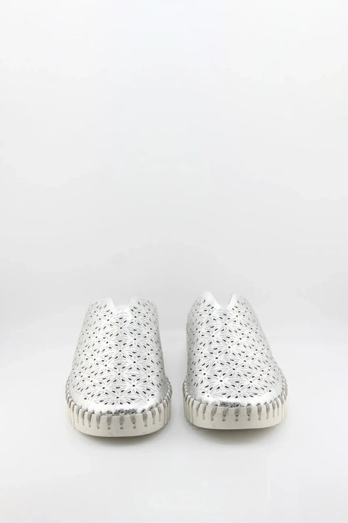 Bernie Mev Perforated Slip-On Leather Mule