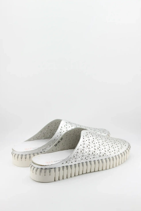 Bernie Mev Perforated Slip-On Leather Mule