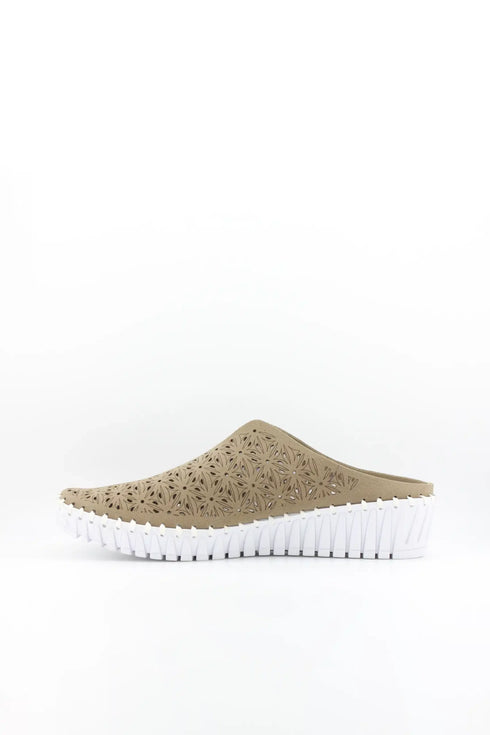 Bernie Mev Perforated Slip-On Wedge Clogs
