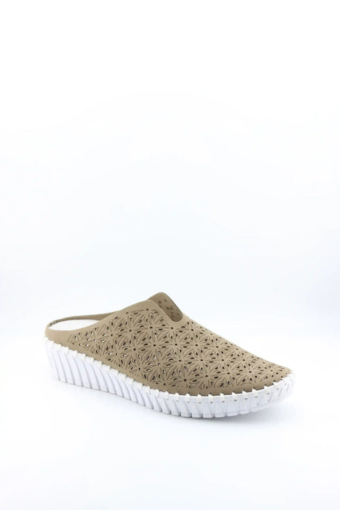 Bernie Mev Perforated Slip-On Wedge Clogs