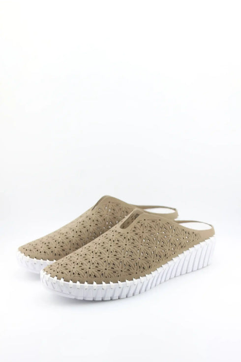 Bernie Mev Perforated Slip-On Wedge Clogs