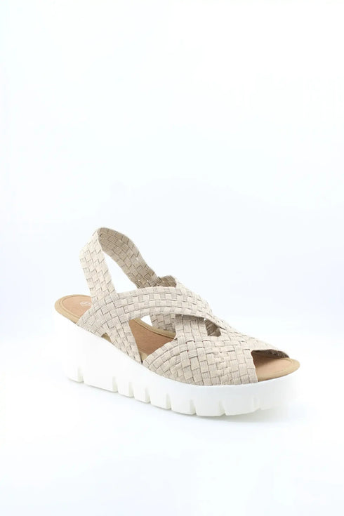 Bernie Mev Woven Platform Sandal