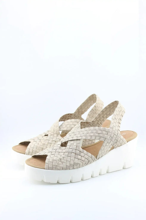 Bernie Mev Woven Platform Sandal