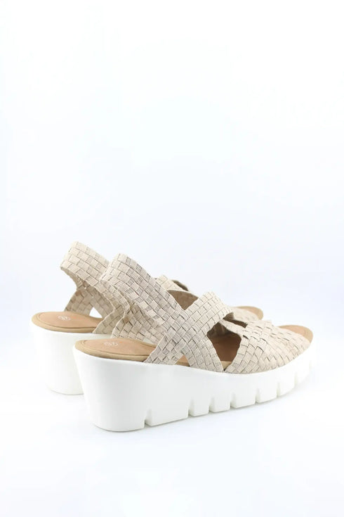 Bernie Mev Woven Platform Sandal