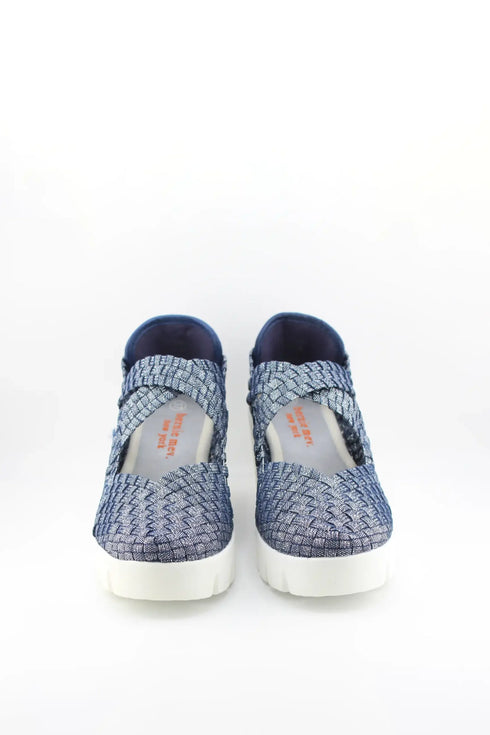 Bernie Mev Woven Mary Jane Platform Shoe
