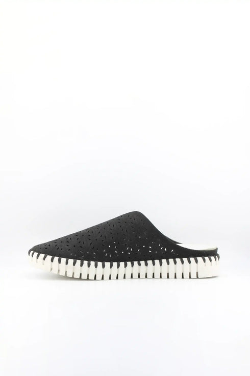 Bernie Mev Perforated Slip-On Leather Mule