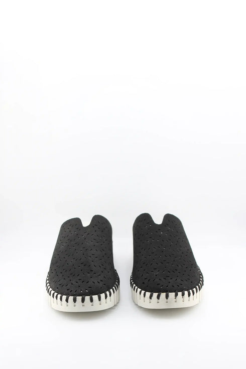 Bernie Mev Perforated Slip-On Leather Mule