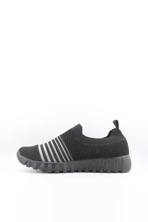 Bernie Mev Perforated Knit Slip-On Athletic Sneakers