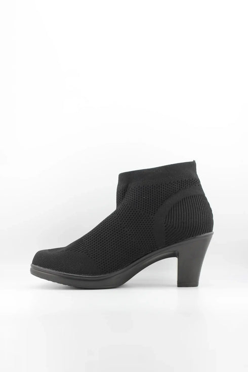 Bernie Mev Knitted Mesh Ankle Boots with Heel