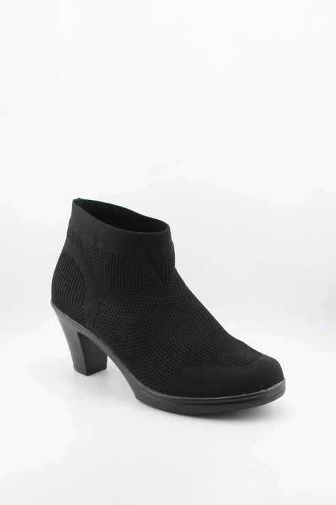 Bernie Mev Knitted Mesh Ankle Boots with Heel