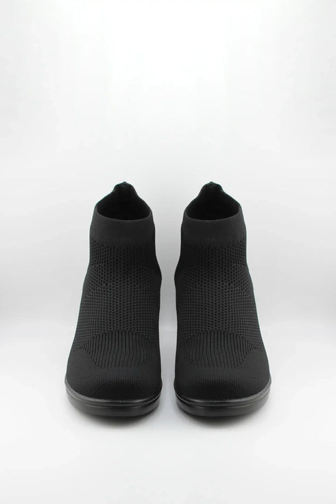 Bernie Mev Knitted Mesh Ankle Boots with Heel