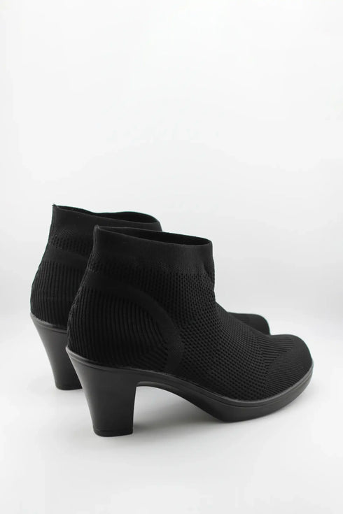 Bernie Mev Knitted Mesh Ankle Boots with Heel