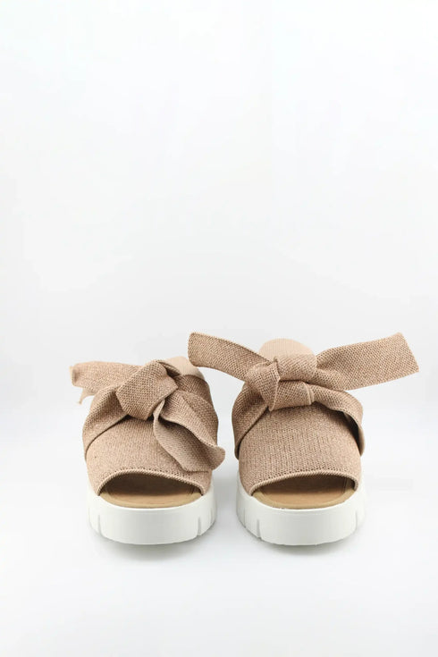 Bernie Mev Bow Detail Platform Slide