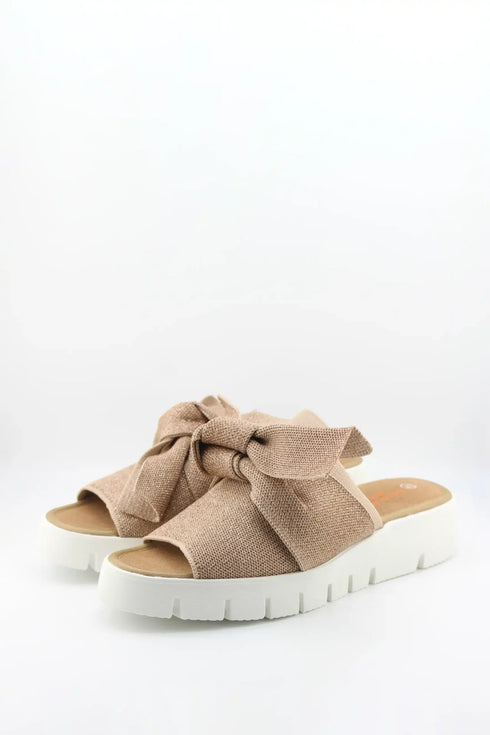 Bernie Mev Bow Detail Platform Slide