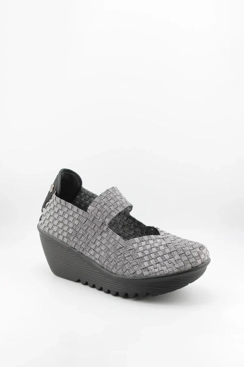 Bernie Mev Woven Slip-On Platform Shoes