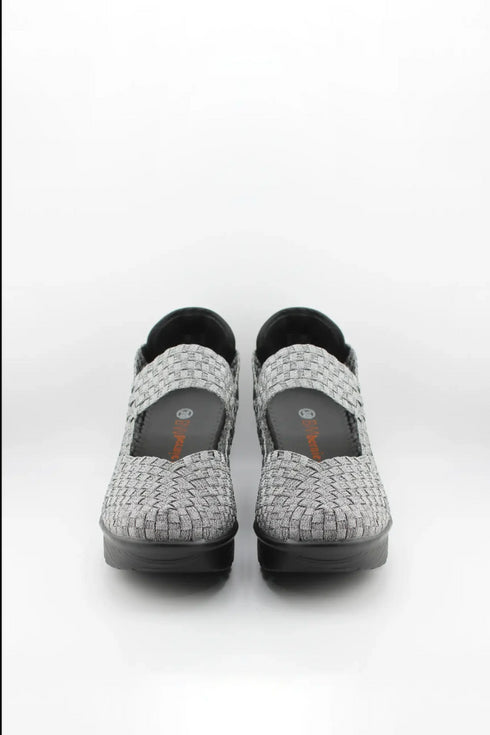 Bernie Mev Woven Slip-On Platform Shoes