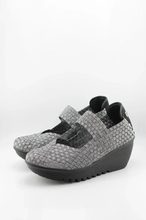 Bernie Mev Woven Slip-On Platform Shoes