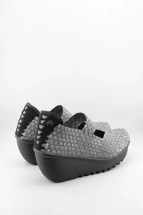 Bernie Mev Woven Slip-On Platform Shoes