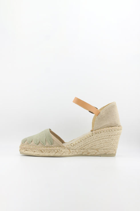 Salvi Calzados Espadrille Wedge with Ankle Strap