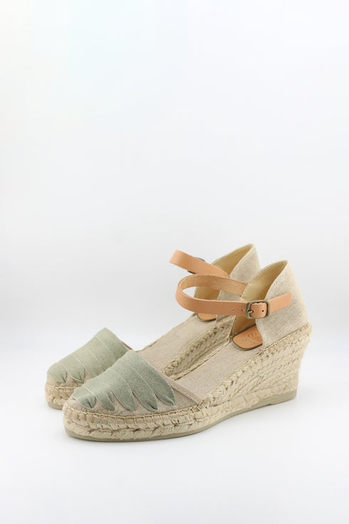 Salvi Calzados Espadrille Wedge with Ankle Strap