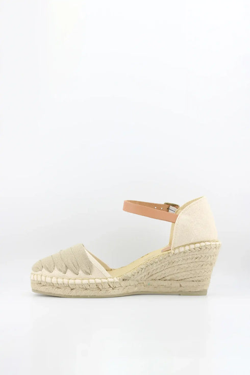 Salvi Calzados Espadrille Wedge Sandal with Ankle Strap