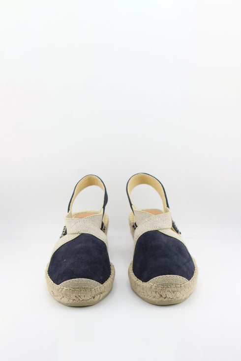 Salvi Calzados Espadrille Wedge Sandals with Elastic Straps