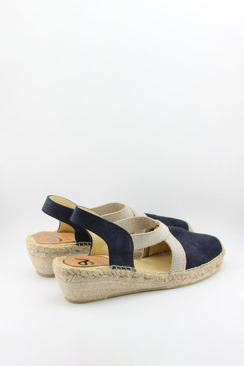 Salvi Calzados Espadrille Wedge Sandals with Elastic Straps