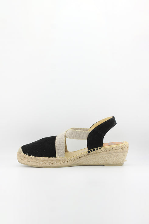 Salvi Calzados Espadrille Wedge Sandals with Elastic Straps