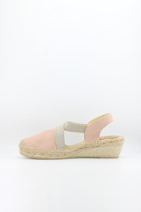 Salvi Calzados Espadrille Wedge Sandals with Elastic Straps