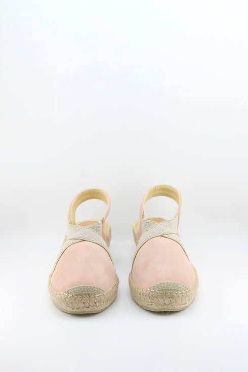 Salvi Calzados Espadrille Wedge Sandals with Elastic Straps