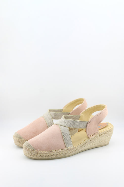 Salvi Calzados Espadrille Wedge Sandals with Elastic Straps