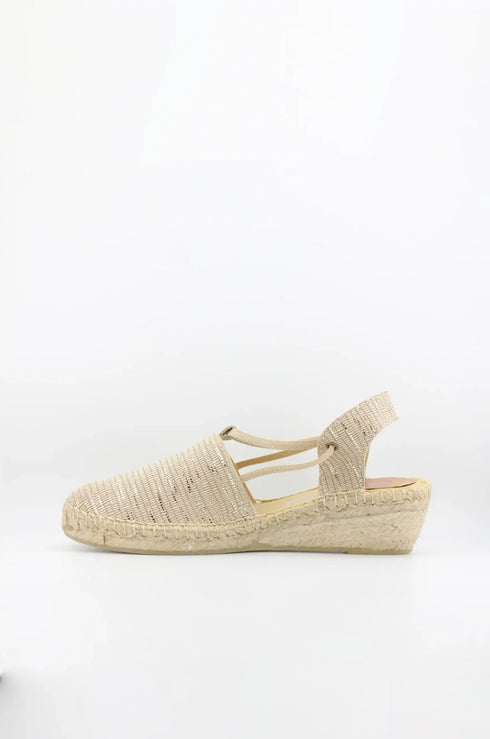 Salvi Calzados Espadrille Slingback Wedge Sandals