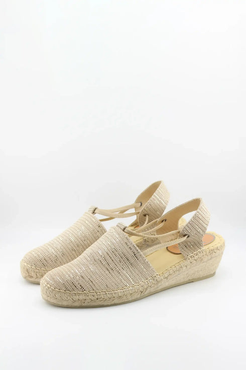 Salvi Calzados Espadrille Slingback Wedge Sandals