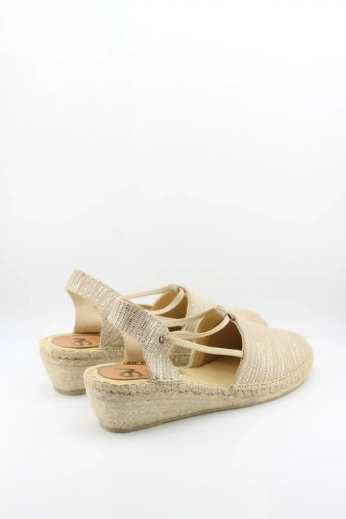 Salvi Calzados Espadrille Slingback Wedge Sandals