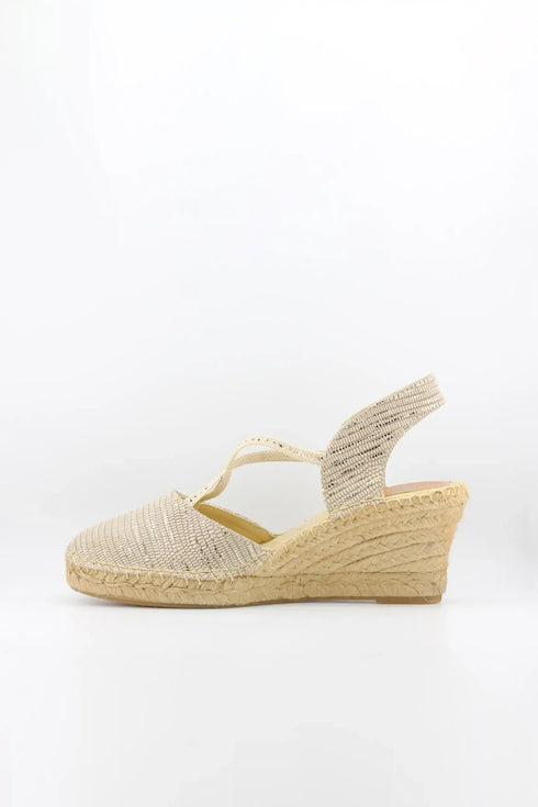 Salvi Calzados Woven Strap Espadrille Wedge Sandals
