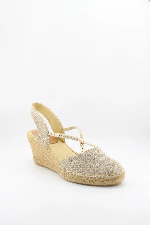 Salvi Calzados Woven Strap Espadrille Wedge Sandals