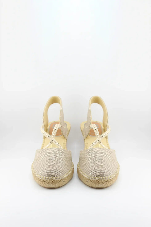 Salvi Calzados Woven Strap Espadrille Wedge Sandals