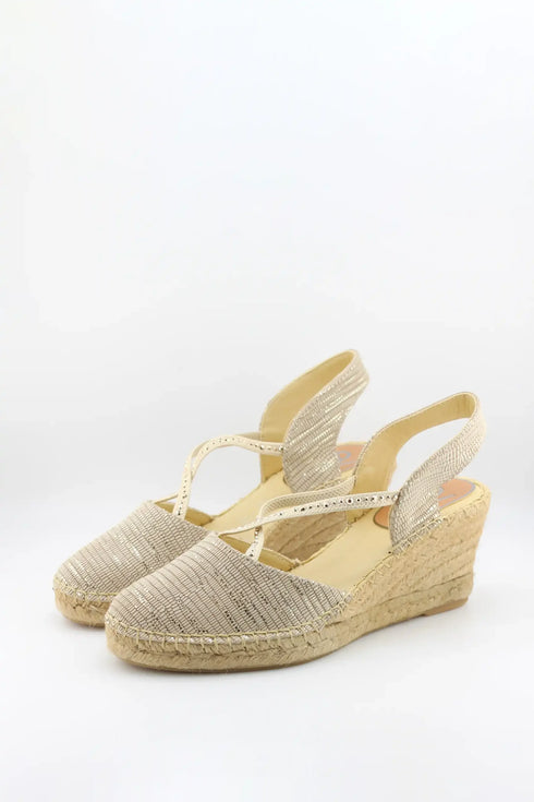 Salvi Calzados Woven Strap Espadrille Wedge Sandals