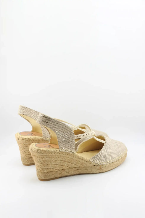 Salvi Calzados Woven Strap Espadrille Wedge Sandals